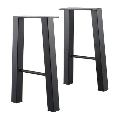 Hot Selling Steel L-Shaped Table Legs Black Coffee Table Legs Dining Table Legs Frame Feet For Sale