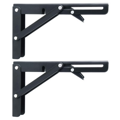 Folding Table Bracket Bench Lowes Triangle Adjustable Stainless Steel L Angle Wall Mounting Shelf Metal Folding Table Brackets